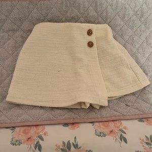 Cream Zara Skort. NEW